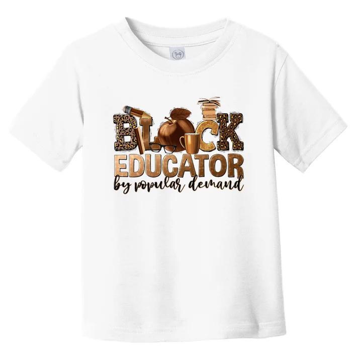 Teacher Educator African American Professor Toddler T-Shirt