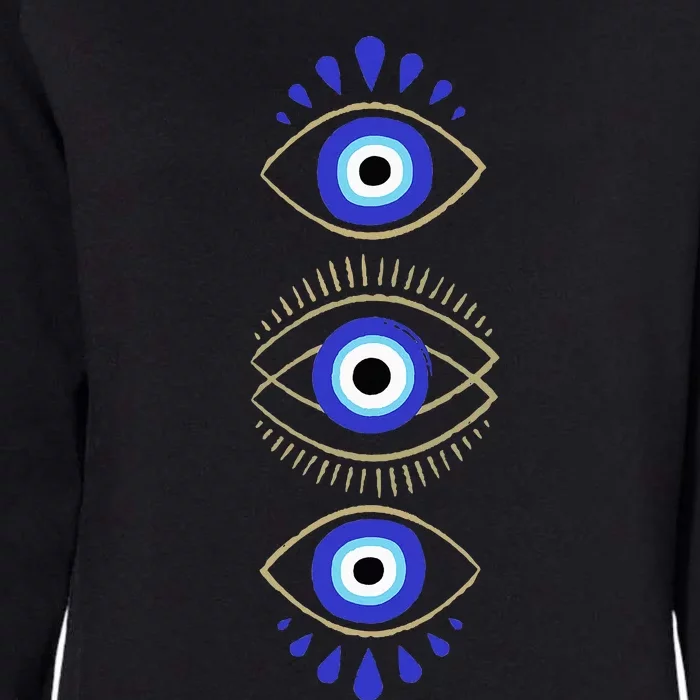 Third Eye All Seeing Spiritual Mystical Evil Eye Protection Womens California Wash Sweatshirt