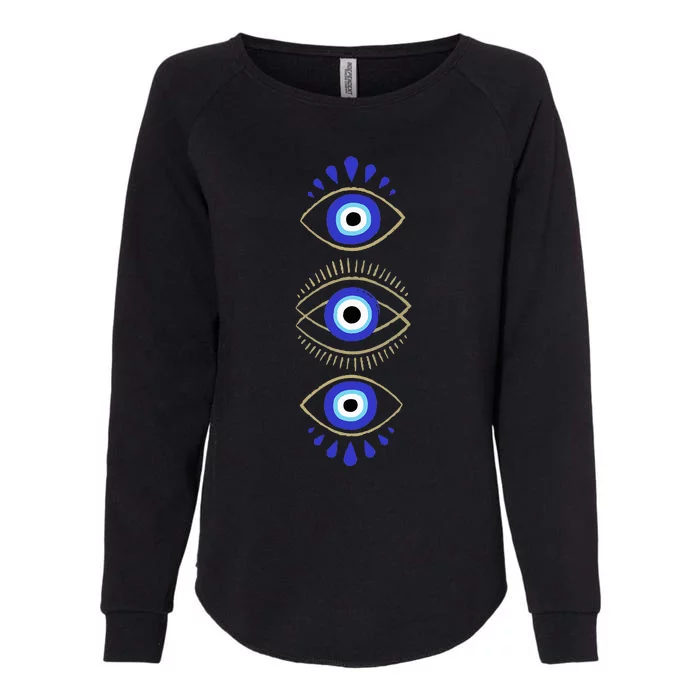 Third Eye All Seeing Spiritual Mystical Evil Eye Protection Womens California Wash Sweatshirt