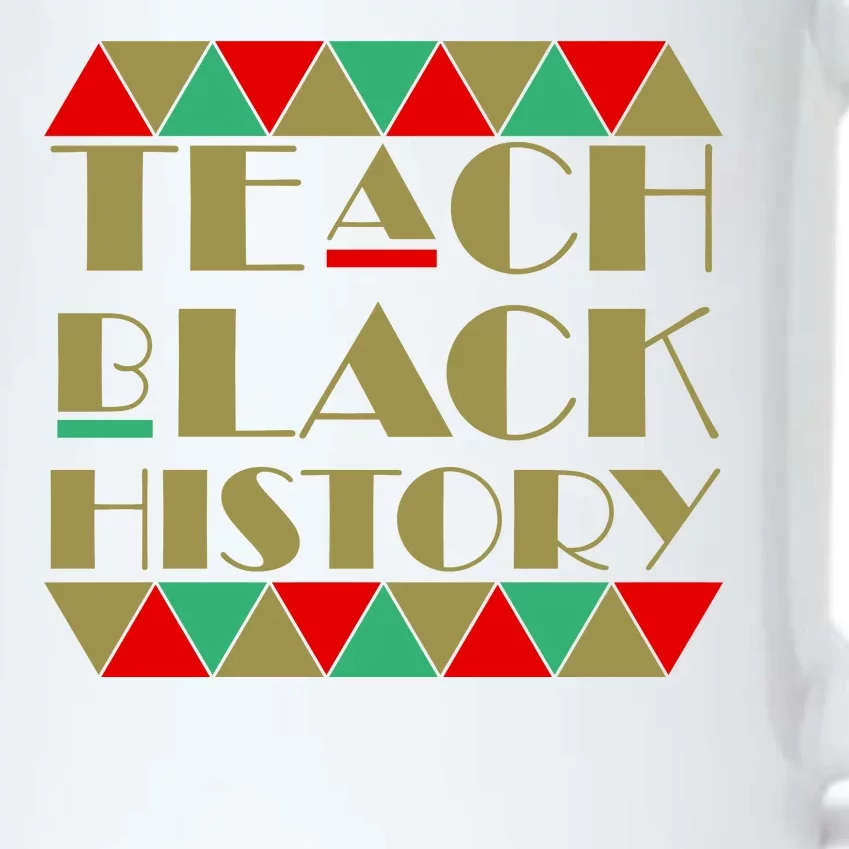 Teach Black History African Pride Black Color Changing Mug