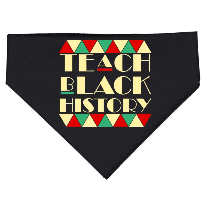 Teach Black History African Pride USA-Made Doggie Bandana