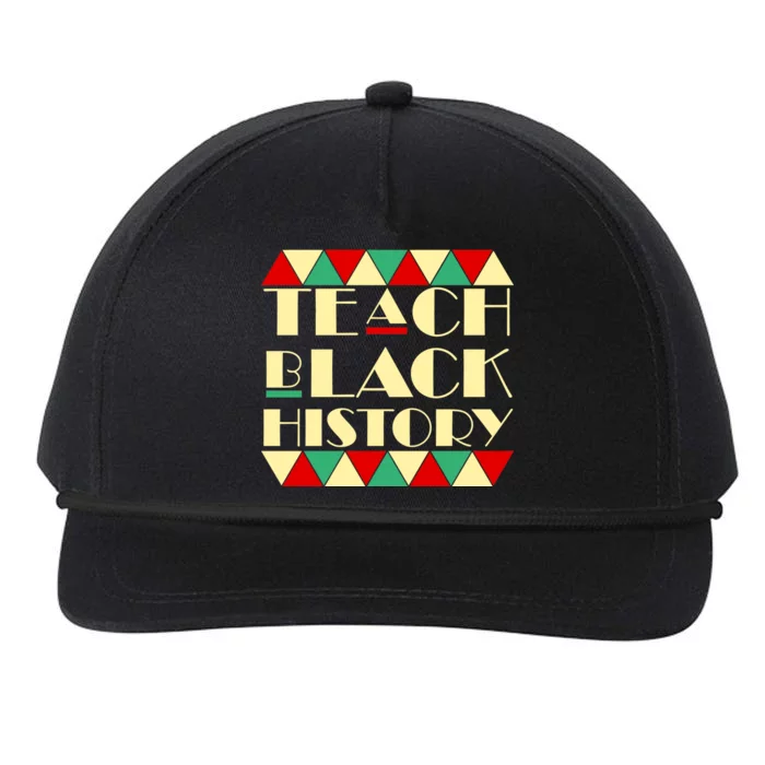 Teach Black History African Pride Snapback Five-Panel Rope Hat