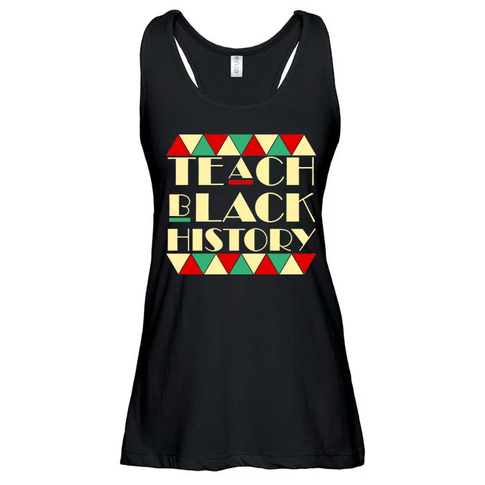 Teach Black History African Pride Ladies Essential Flowy Tank