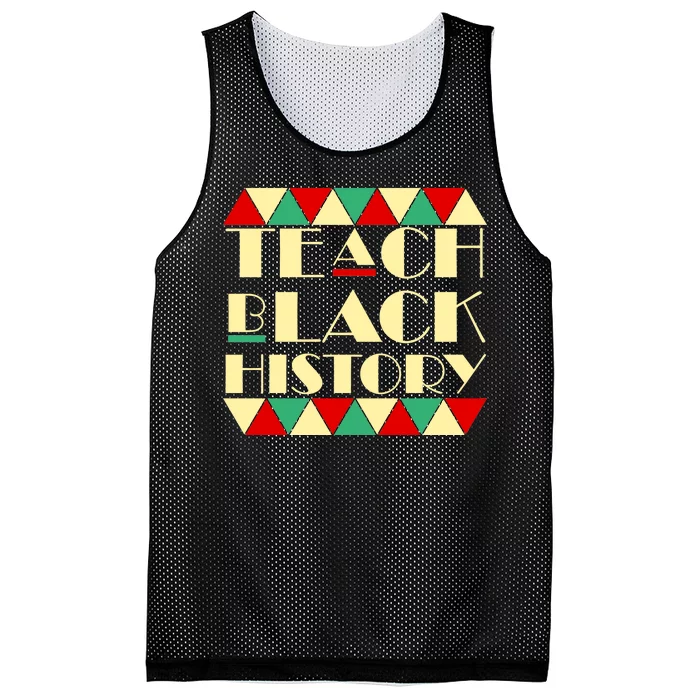 Teach Black History African Pride Mesh Reversible Basketball Jersey Tank