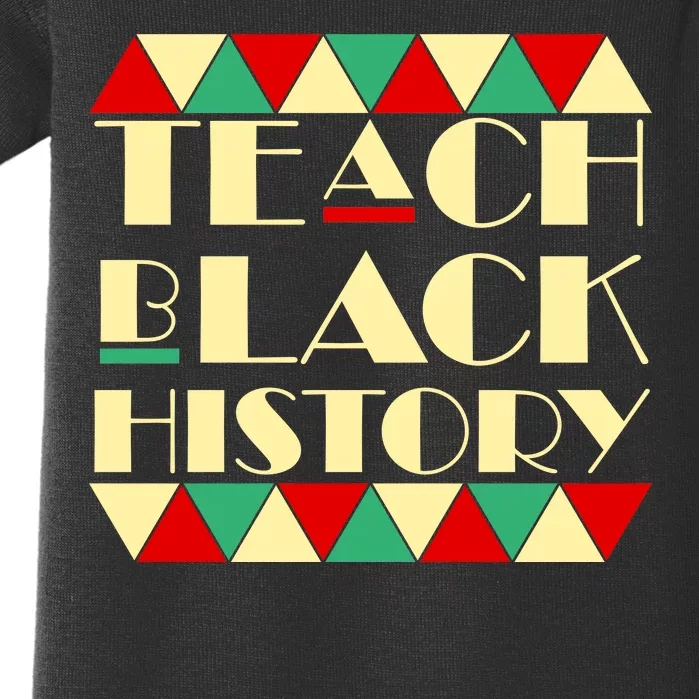 Teach Black History African Pride Baby Bodysuit