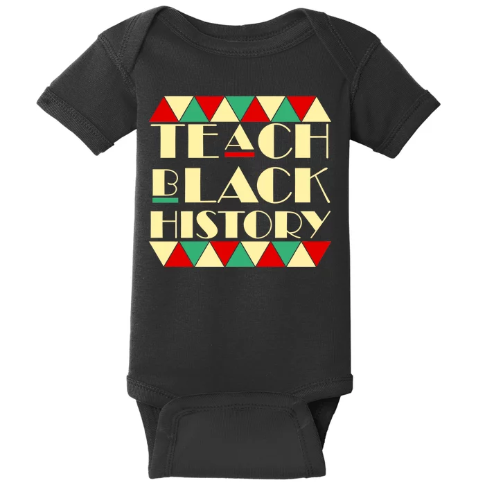 Teach Black History African Pride Baby Bodysuit