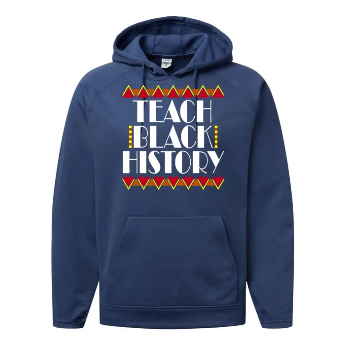 Teach Black History African Teacher Performance Fleece Hoodie