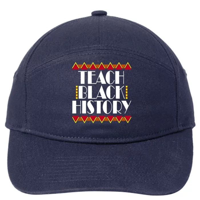 Teach Black History African Teacher 7-Panel Snapback Hat