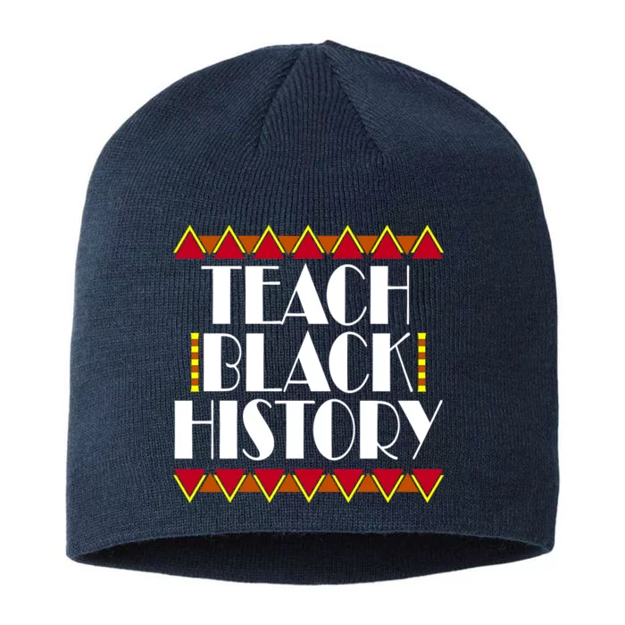 Teach Black History African Teacher 8 1/2in Sustainable Knit Beanie