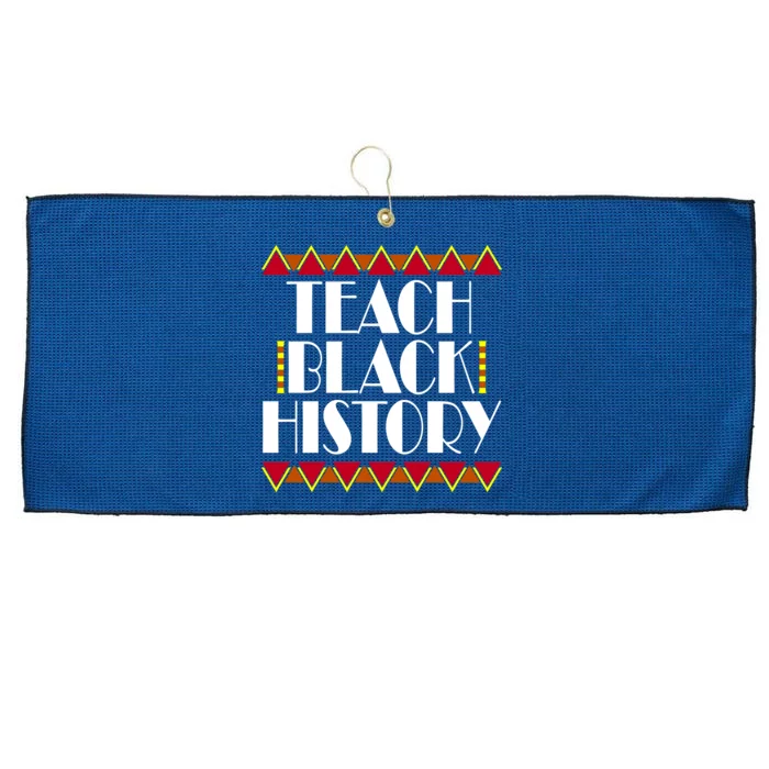 Teach Black History African Teacher Large Microfiber Waffle Golf Towel