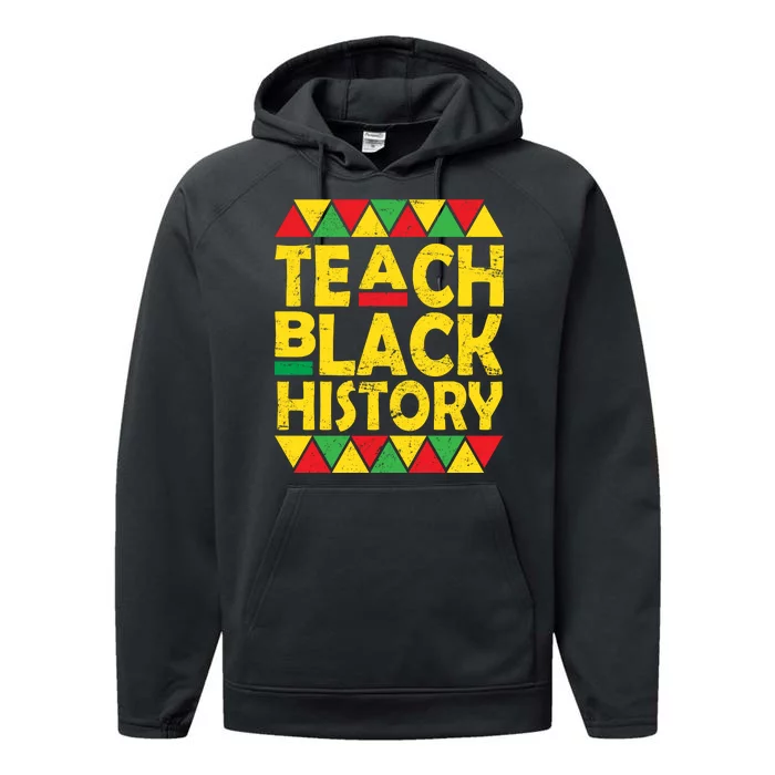 Teach Black History Month School Teacher Performance Fleece Hoodie