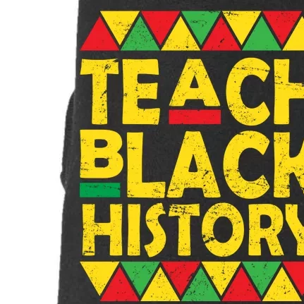 Teach Black History Month School Teacher Doggie 3-End Fleece Hoodie