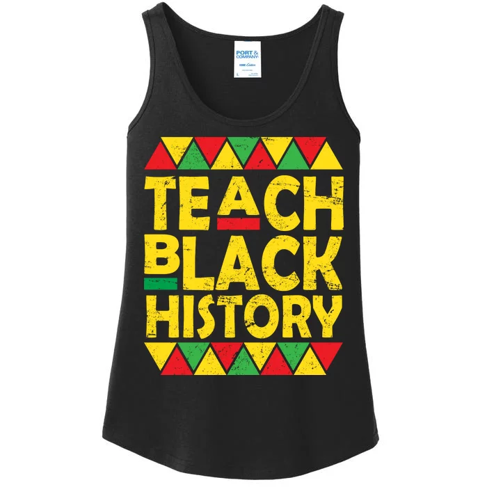 Teach Black History Month School Teacher Ladies Essential Tank