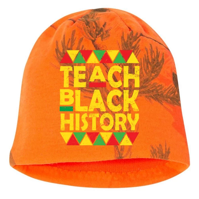 Teach Black History Month School Teacher Kati - Camo Knit Beanie