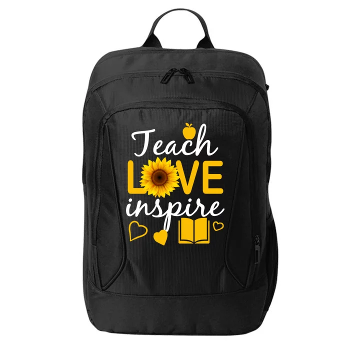 Teach Love And Inspire Sunflower City Backpack