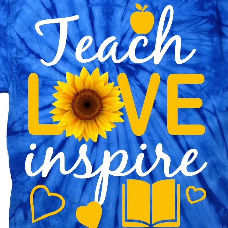 Teach Love And Inspire Sunflower Tie-Dye T-Shirt