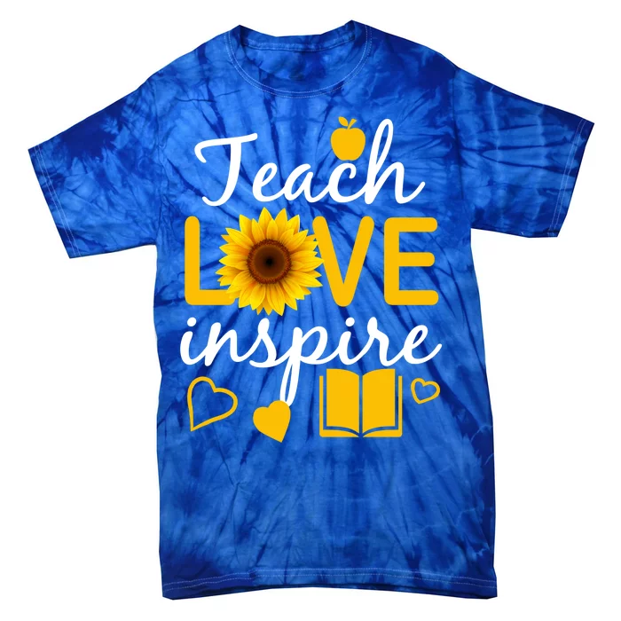 Teach Love And Inspire Sunflower Tie-Dye T-Shirt