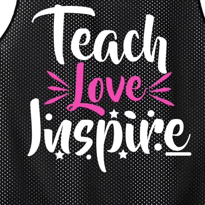 Teach Love Inspire Mesh Reversible Basketball Jersey Tank