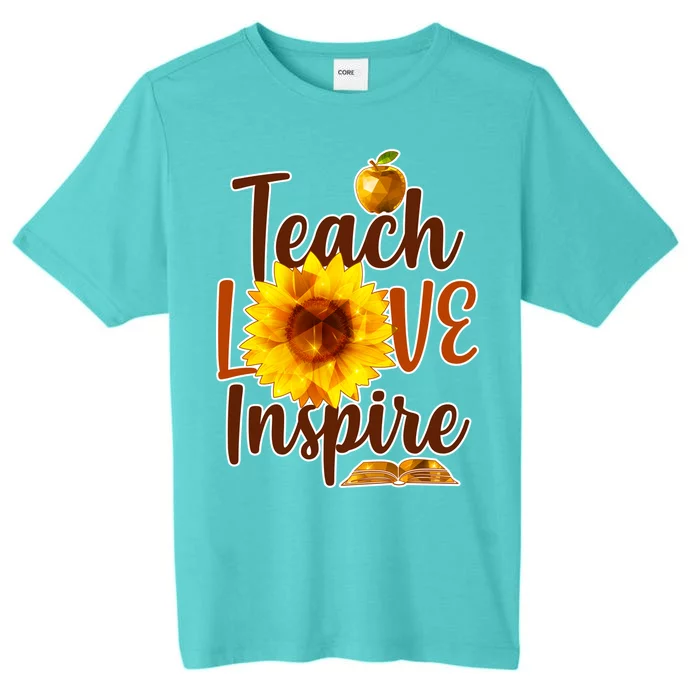 Teach Love Inspire Golden Sunflower ChromaSoft Performance T-Shirt