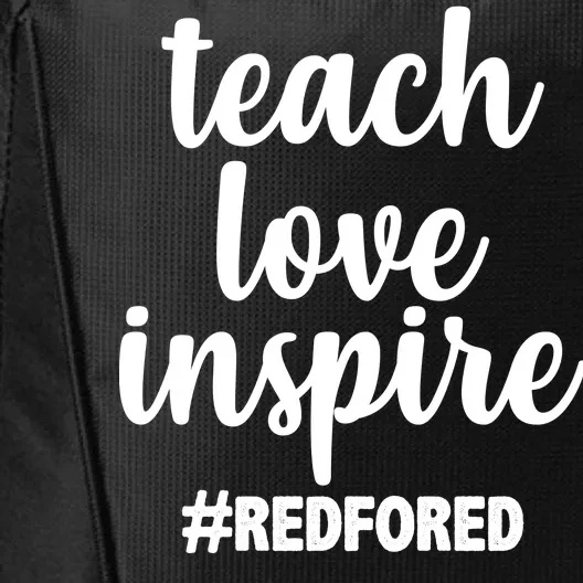 Teach Love Inspire Red For Ed City Backpack