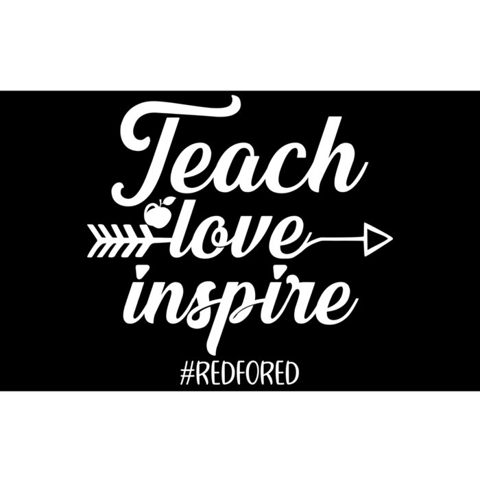 Teach Love Inspire Red For Ed1 Bumper Sticker