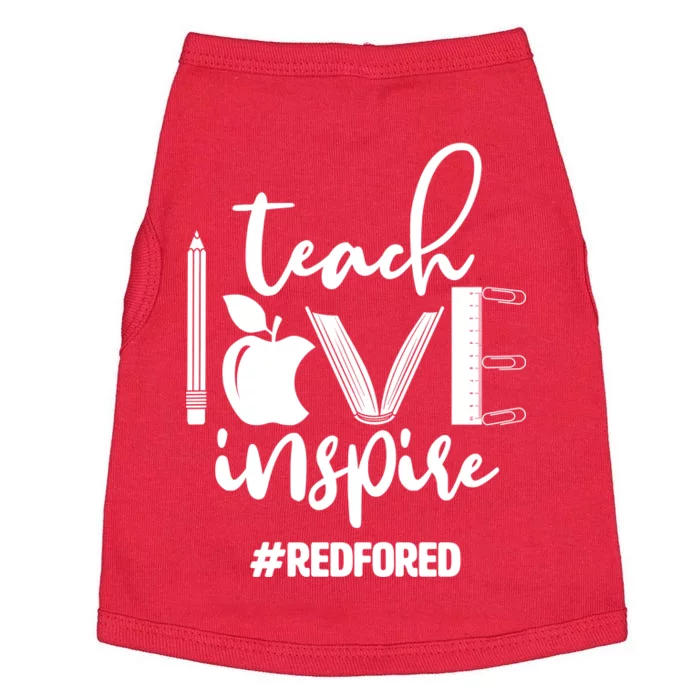 Teach Love Inspire #REDFORED Doggie Tank