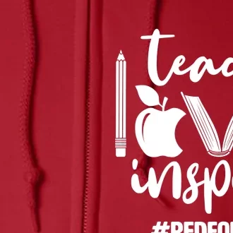 Teach Love Inspire #REDFORED Full Zip Hoodie