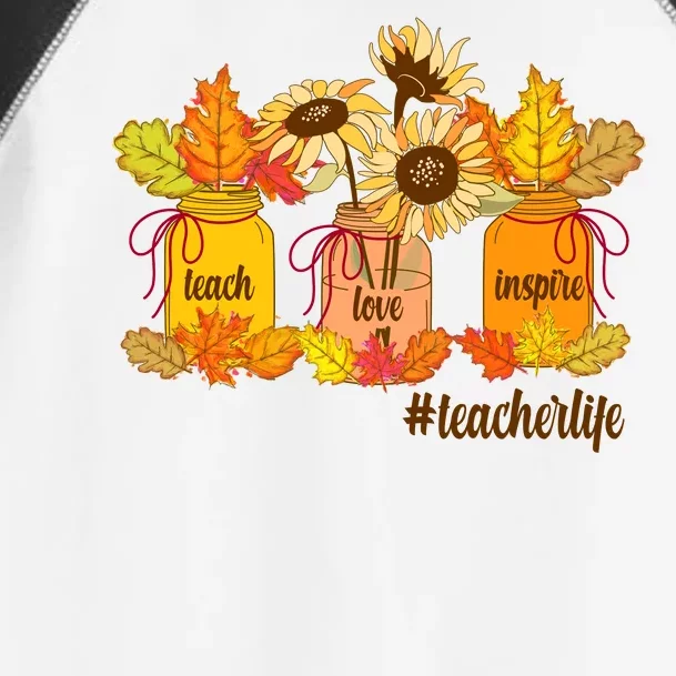 Teach Love Inspire Teacher Life Autumn season Toddler Fine Jersey T-Shirt