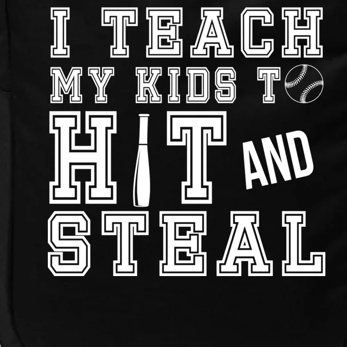 Teach My Kids To Hit And Steal Baseball Impact Tech Backpack