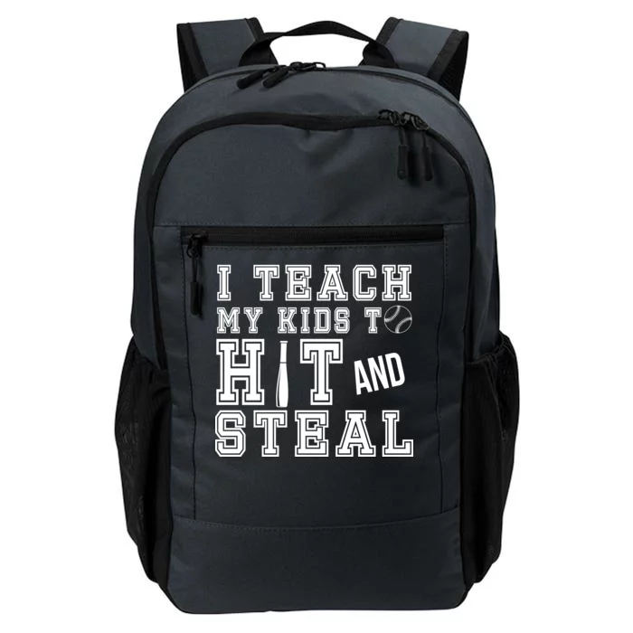 Teach My Kids To Hit And Steal Baseball Daily Commute Backpack