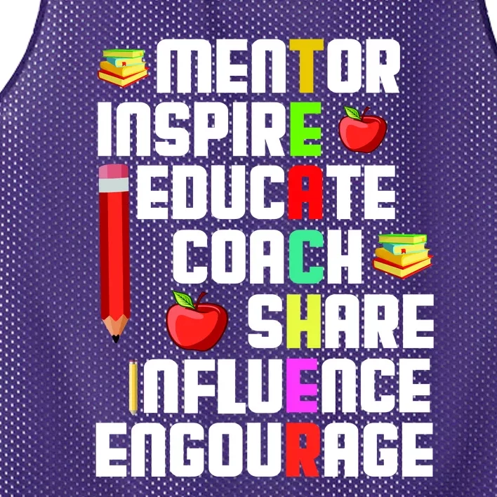 Teacher Mesh Reversible Basketball Jersey Tank