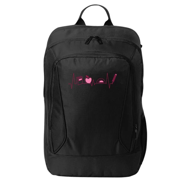 Teacher Heartbeat City Backpack