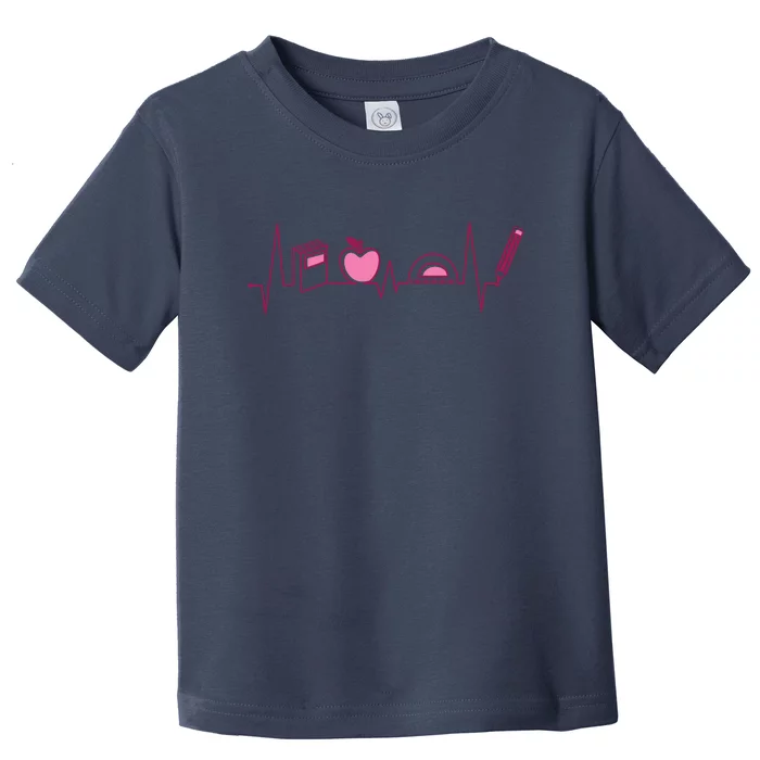 Teacher Heartbeat Toddler T-Shirt