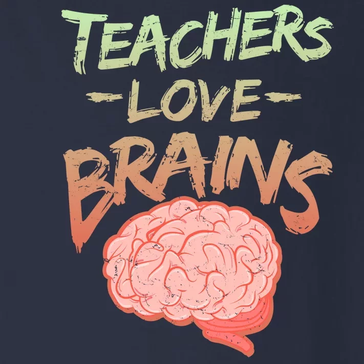 Teacher Loves Brains Toddler Long Sleeve Shirt