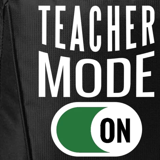 Teacher Mode On City Backpack