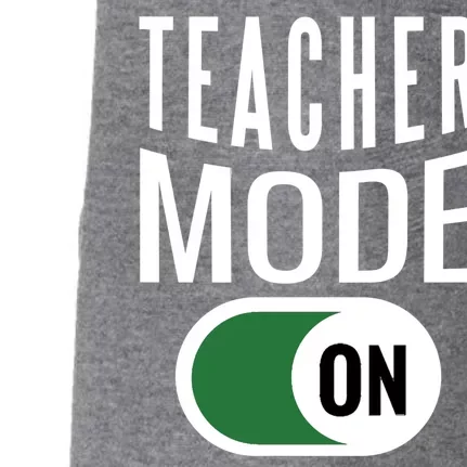 Teacher Mode On Doggie 3-End Fleece Hoodie