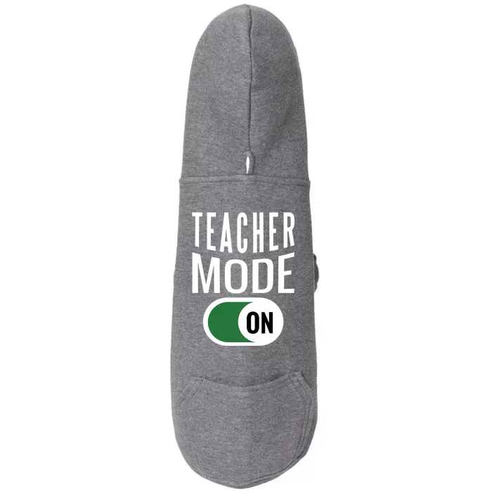 Teacher Mode On Doggie 3-End Fleece Hoodie