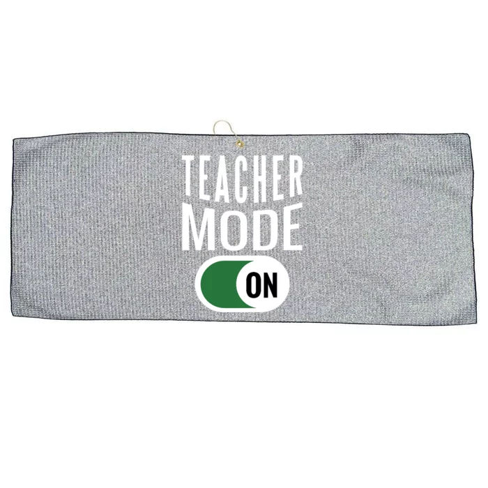 Teacher Mode On Large Microfiber Waffle Golf Towel