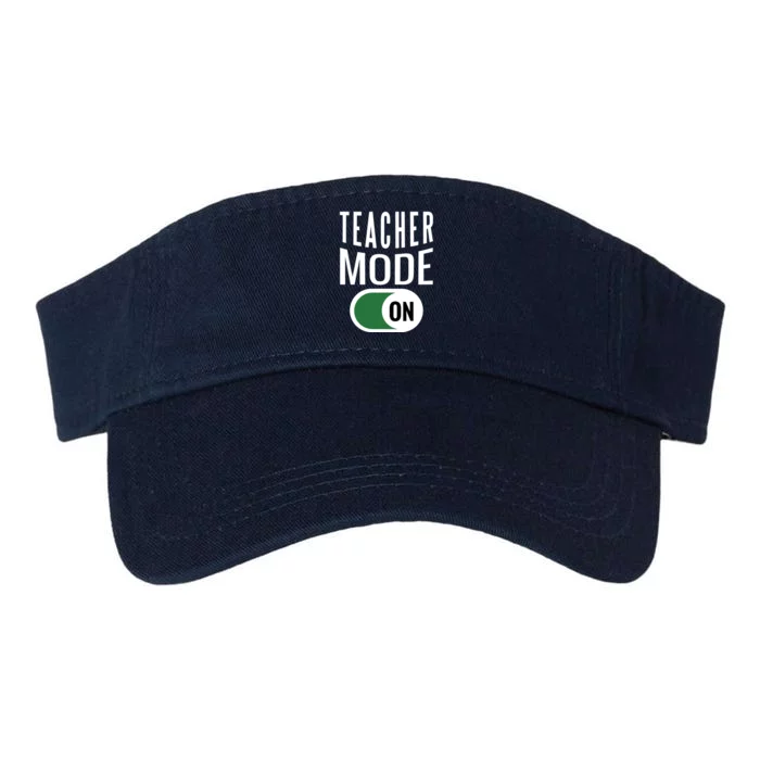 Teacher Mode On Valucap Bio-Washed Visor