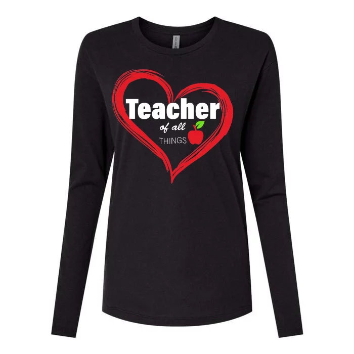 Teacher Of All Things Womens Cotton Relaxed Long Sleeve T-Shirt