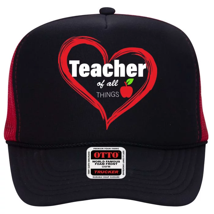 Teacher Of All Things High Crown Mesh Trucker Hat