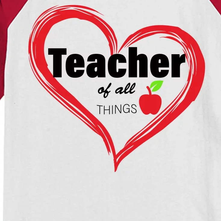 Teacher Of All Things Kids Colorblock Raglan Jersey