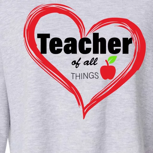 Teacher Of All Things Cropped Pullover Crew