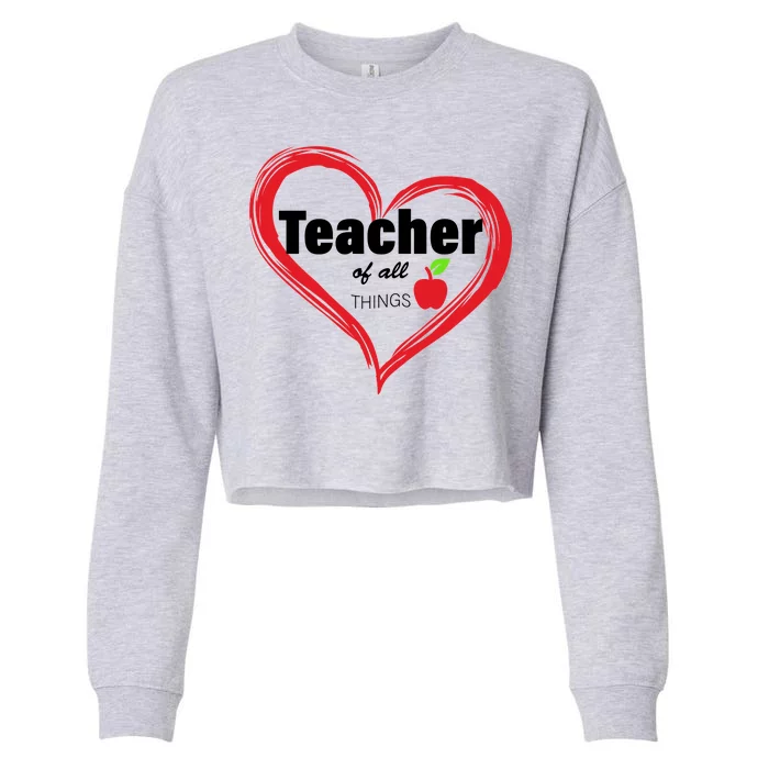 Teacher Of All Things Cropped Pullover Crew