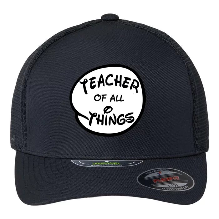 Teacher of all Things Emblem Flexfit Unipanel Trucker Cap