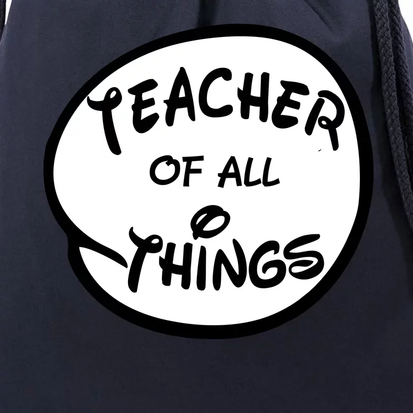 Teacher of all Things Emblem Drawstring Bag