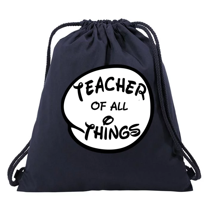 Teacher of all Things Emblem Drawstring Bag