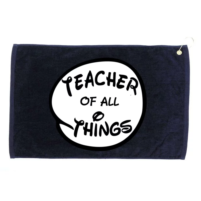 Teacher of all Things Emblem Grommeted Golf Towel