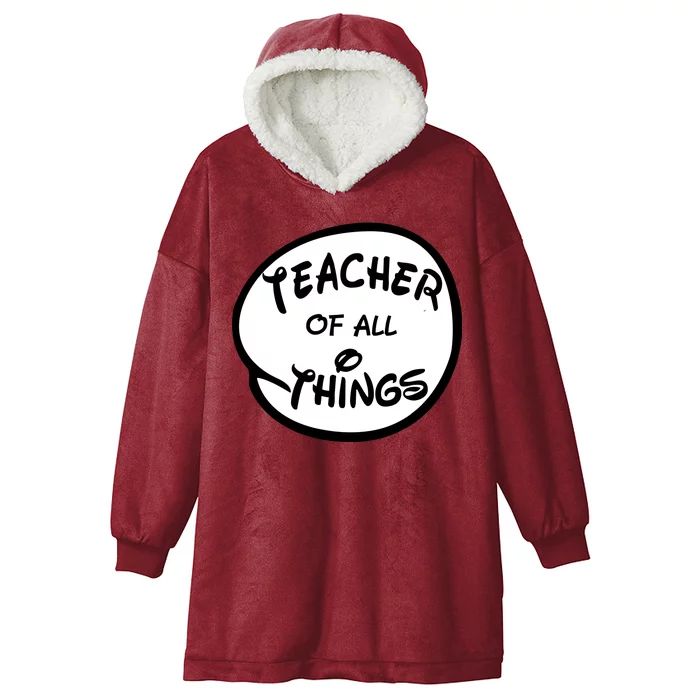 Teacher of all Things Emblem Hooded Wearable Blanket