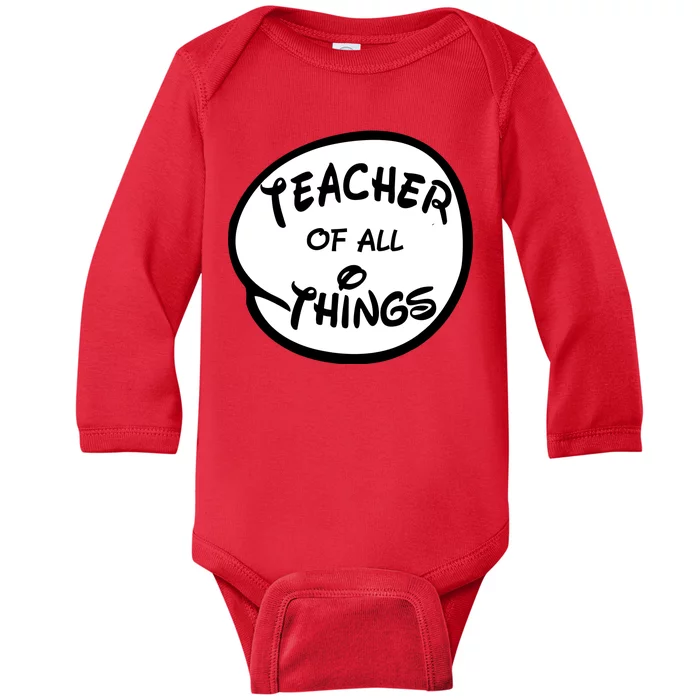 Teacher of all Things Emblem Baby Long Sleeve Bodysuit